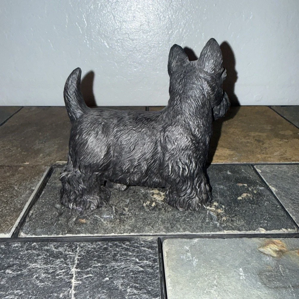 Vintage SCOTTY CERAMIC DOG PUREBRED PETS 1985 KATHY WISE ENESCO SCOTTIE - Picture 4 of 6